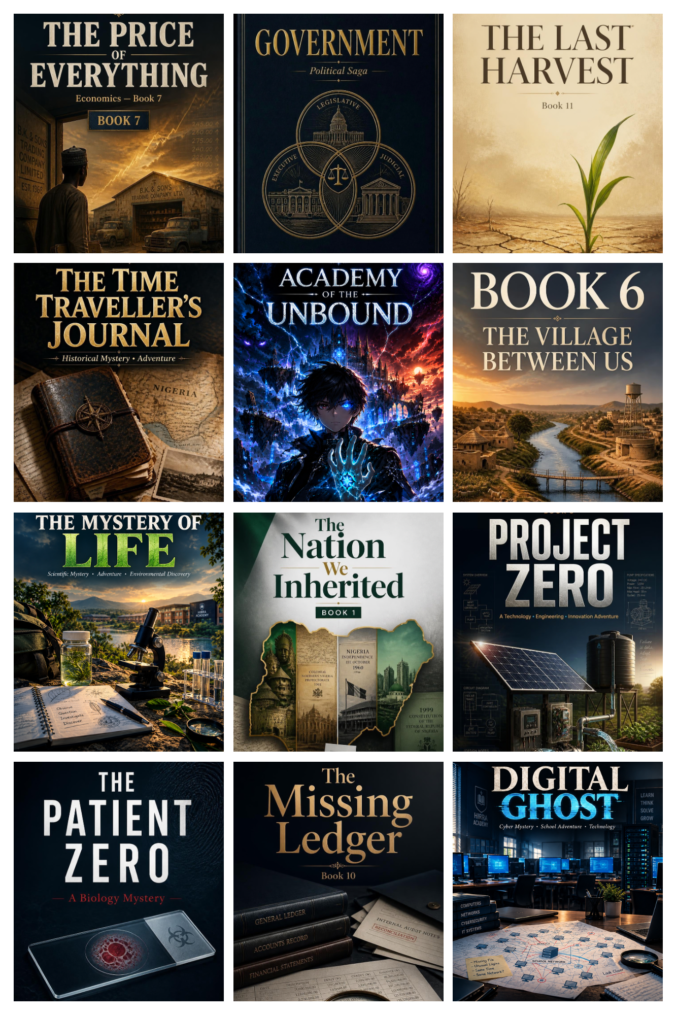 The 12 Series Educational Novel